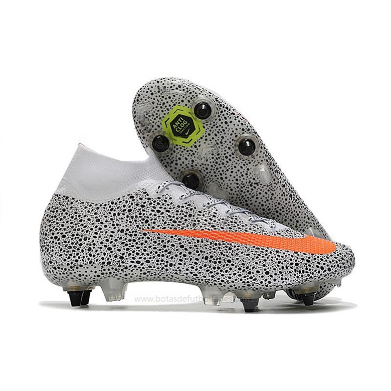 Nike Mercurial Superfly VII Elite SG-PRO CR7 Safari-Blanco Naranja Negro – ofertas botas de futbol,botas de futbol